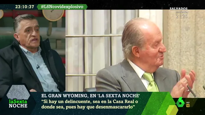 El Gran Wyoming: "Si hay un delincuente, aunque sea en la Casa Real, hay que desenmascararlo" El Gran Wyoming: "Si hay un delincuente, aunque sea en la Casa Real, hay que desenmascararlo"