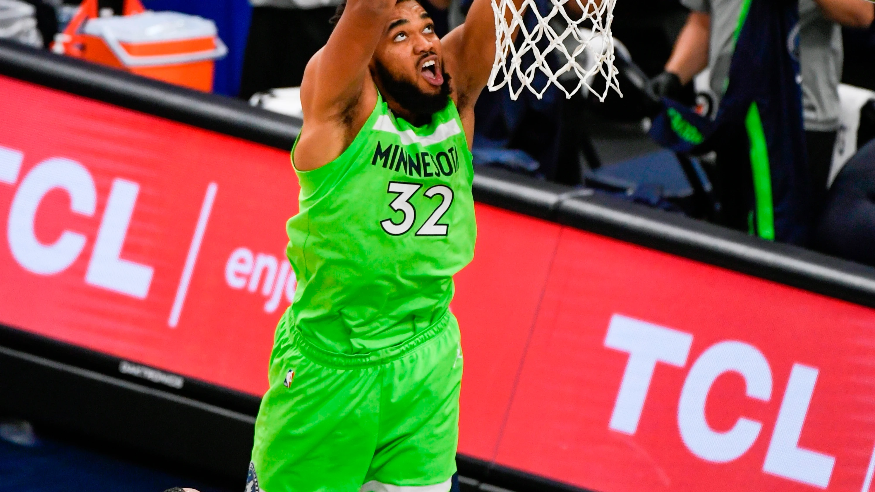 Karl-Anthony Towns, en un partido con Minnesota