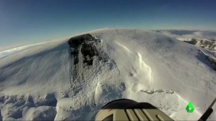 Imagen publicadas por la Ertzaintza de montañas con riesgo de aludes