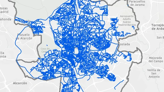 Mapa de las calles de Madrid tras Filomena Mapa de las calles de Madrid tras Filomena