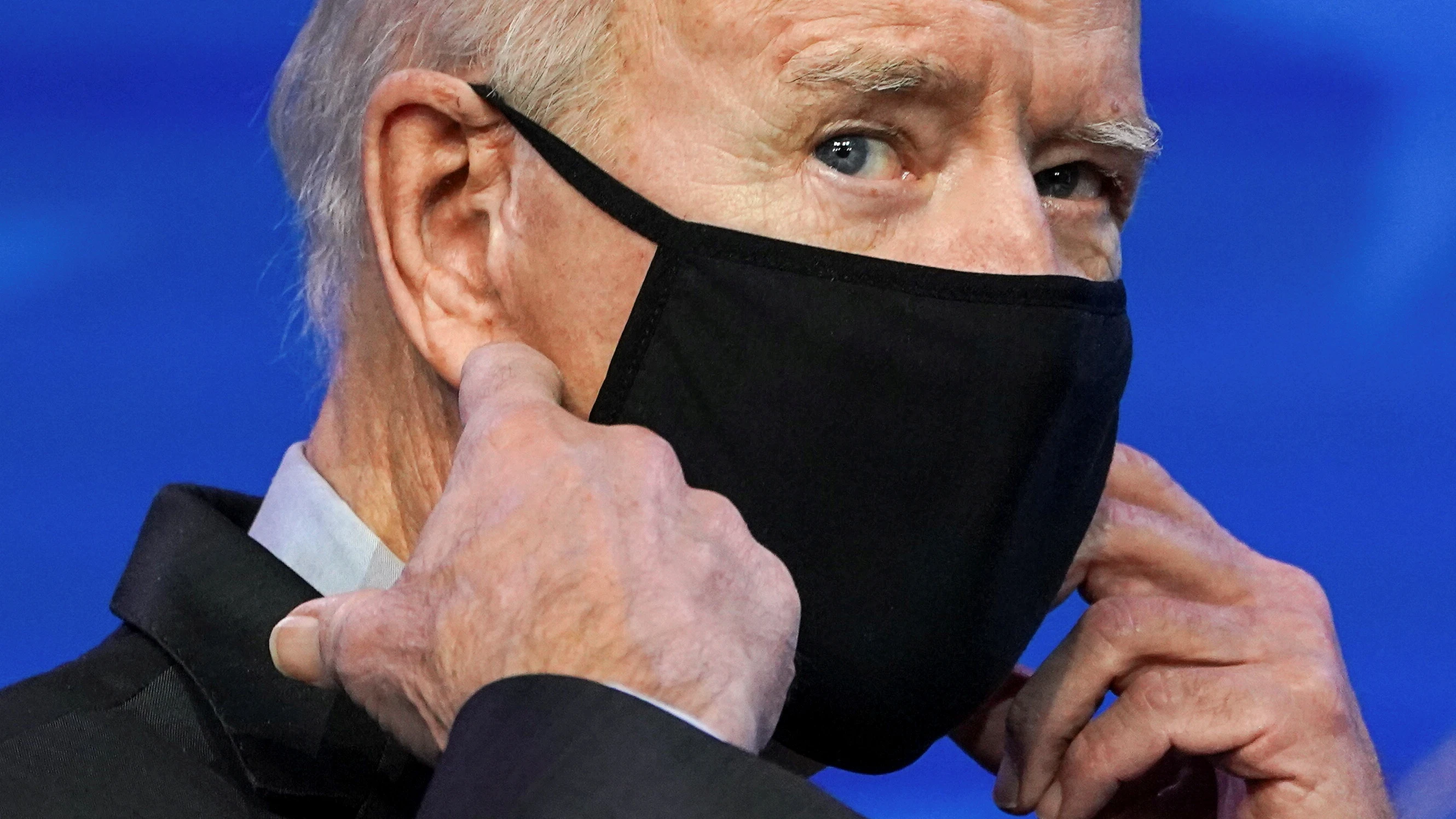 El presidente de los EEUU, Joe Biden, antes de dar un discurso