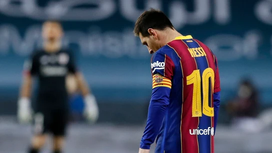 Leo Messi, cabizbajo Leo Messi, cabizbajo