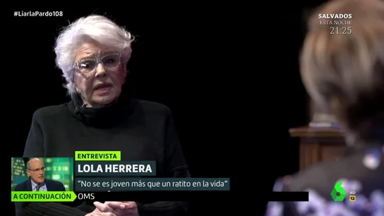 La reflexión de Lola Herrera sobre la etapa de la vejez: "Dice mucho de una sociedad donde la gente mayor sobra" La reflexión de Lola Herrera sobre la etapa de la vejez: "Dice mucho de una sociedad donde la gente mayor sobra"