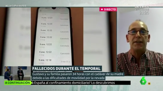 Dos días con su madre muerta en casa durante el temporal en Madrid: "Fue un problema de falta de medios y de gestión política" Dos días con su madre muerta en casa durante el temporal en Madrid: "Fue un problema de falta de medios y de gestión política"