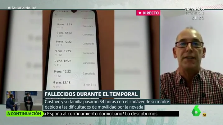 Dos días con su madre muerta en casa durante el temporal en Madrid: "Fue un problema de falta de medios y de gestión política"