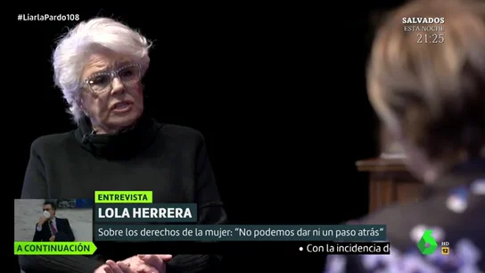 El mensaje feminista de Lola Herrera: "Tenemos que estar con los ojos muy abiertos porque hay voces que quieren retroceder" El mensaje feminista de Lola Herrera: "Tenemos que estar con los ojos muy abiertos porque hay voces que quieren retroceder"