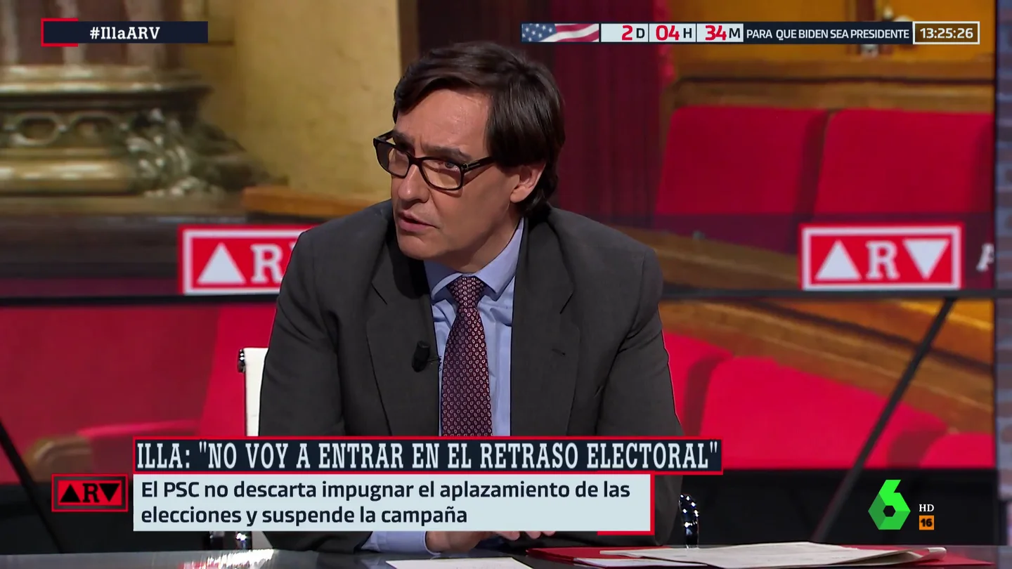 El ministro Salvador Illa en Al Rojo Vivo El ministro Salvador Illa en Al Rojo Vivo