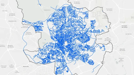 Consulta las calles limpias de Madrid de nieve en este mapa Consulta las calles limpias de Madrid de nieve en este mapa