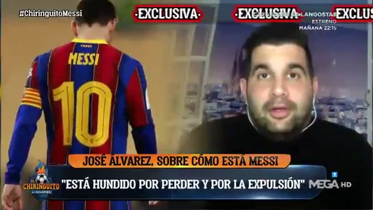 Messi está arrepentido, triste y hundido Messi está arrepentido, triste y hundido