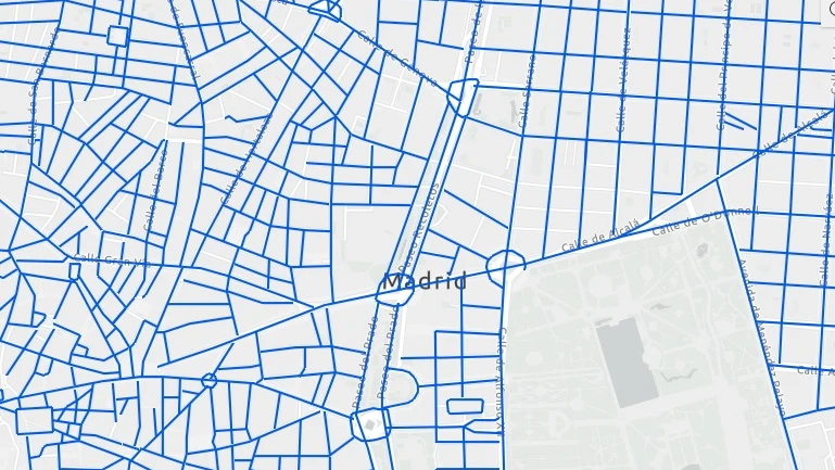 Mapa de calles cortadas y calles limpias de nieve en Madrid hoy martes en tiempo real.