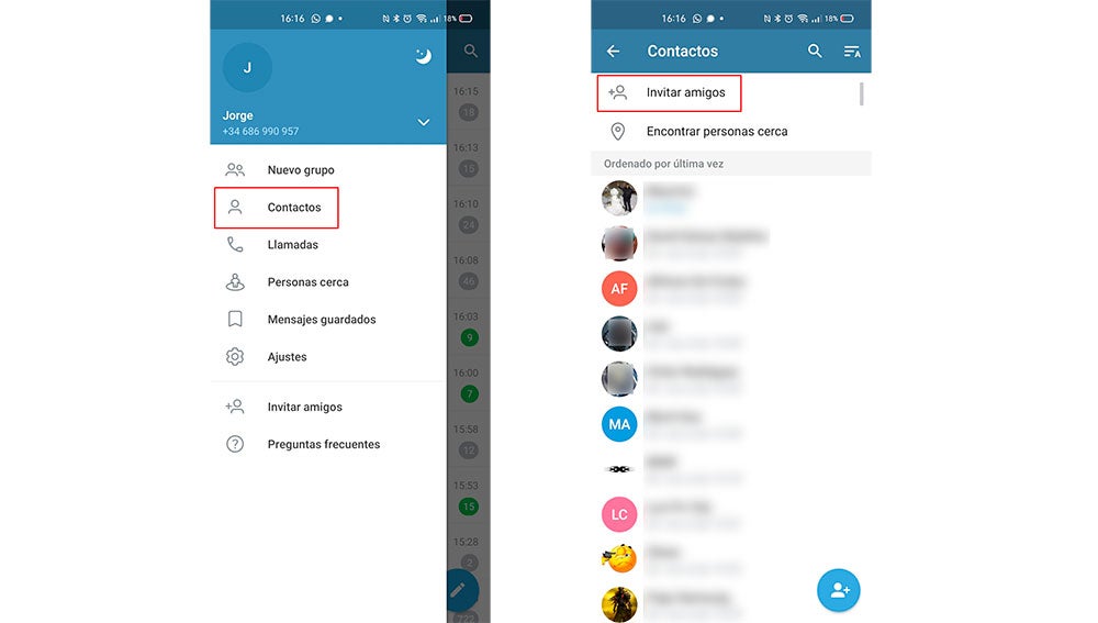 Comprobándolo en Telegram