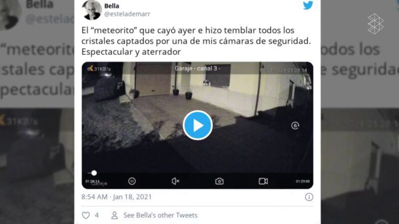 ¿Un meteorito? Captan una explosión que se sintió desde Galicia hasta Ávila