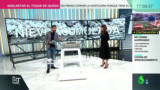 Nieve acumulada en Madrid ante la llegada de la lluvia Nieve acumulada en Madrid ante la llegada de la lluvia