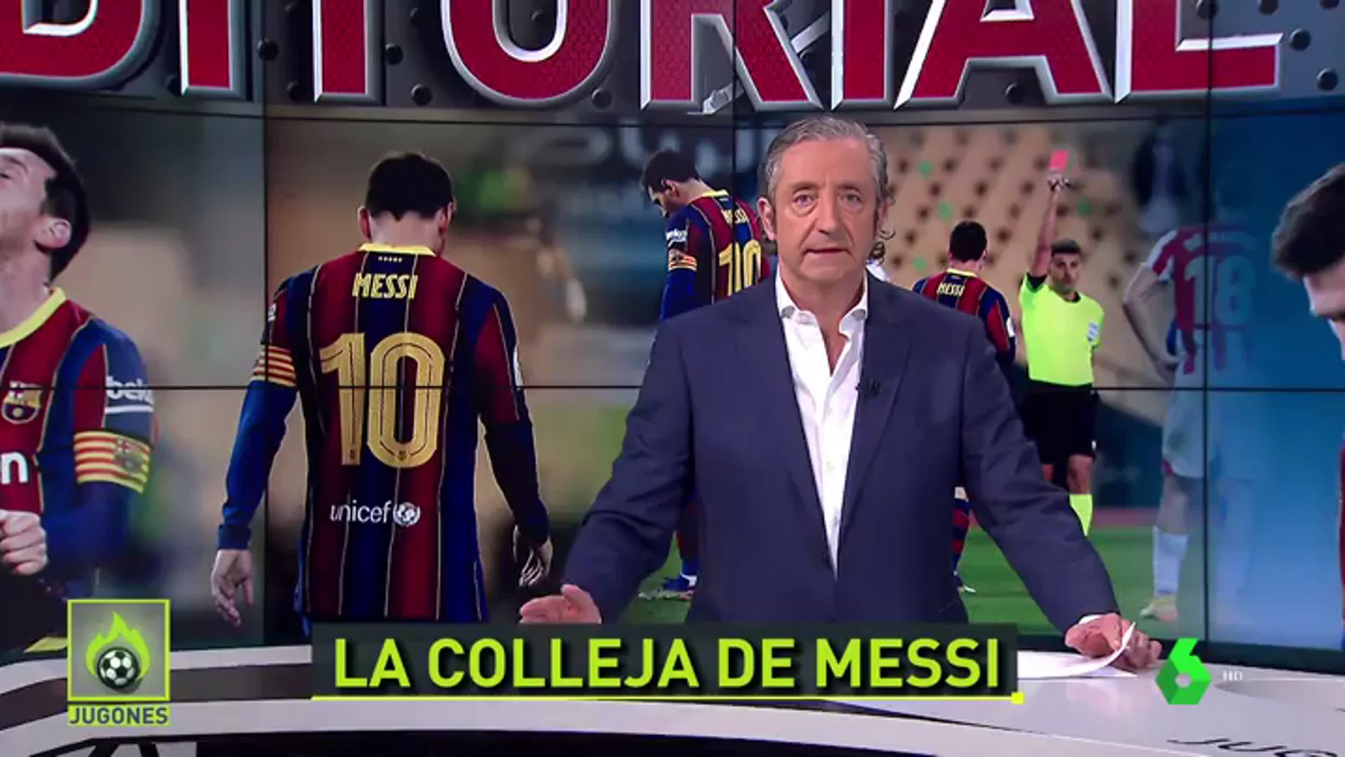 Josep Pedrerol: "La acción de Messi fue un gesto de rabia que nos tiene que hacer reflexionar a todos"