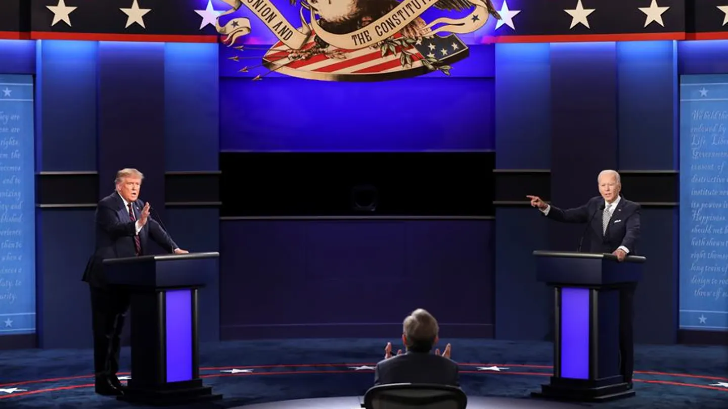 Un tenso momento entre Biden y Trump durante uno de los debates de la pasada campaña electoral Un tenso momento entre Biden y Trump durante uno de los debates de la pasada campaña electoral
