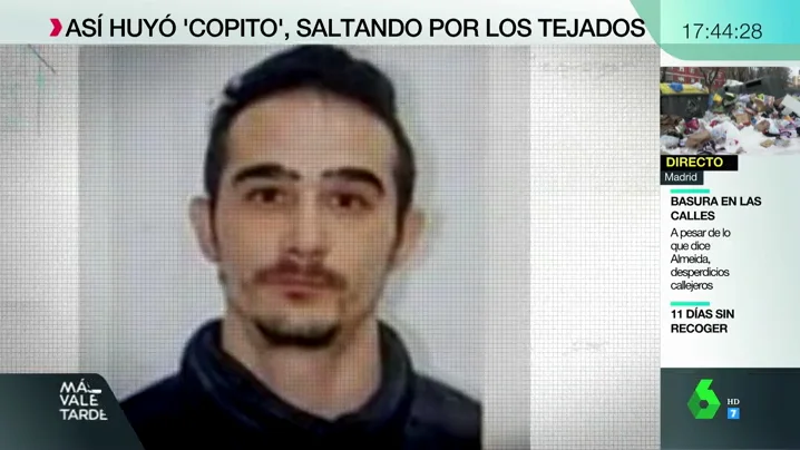 Así fue la huida de Copito, el delincuente que buscan por aire y tierra tras lograr escapar por los tejados de Arganda del Rey