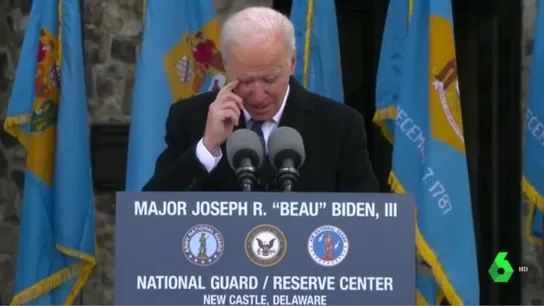 Joe Biden se emociona antes de abandonar Delaware Joe Biden se emociona antes de abandonar Delaware