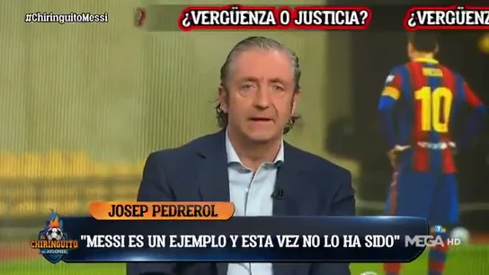 Pedrerol, muy duro con Messi: "Siempre ha sido un ejemplo y esta vez no" Pedrerol, muy duro con Messi: "Siempre ha sido un ejemplo y esta vez no"
