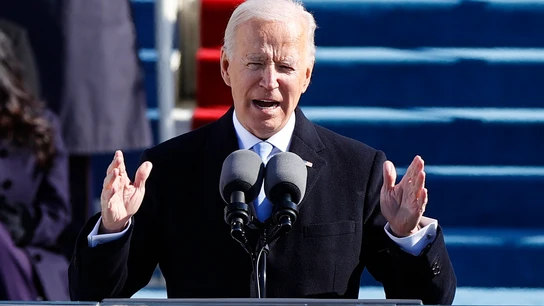 Biden, durante su discurso de investidura Biden, durante su discurso de investidura