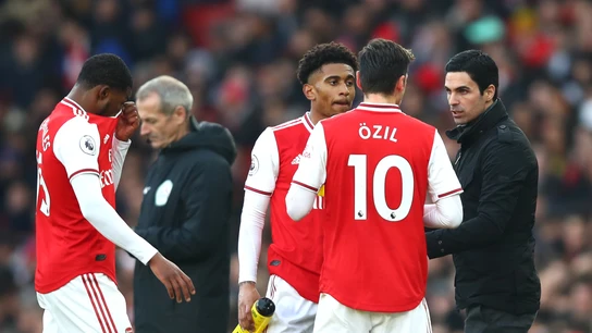 Mikel Arteta y Mesut Özil Mikel Arteta y Mesut Özil