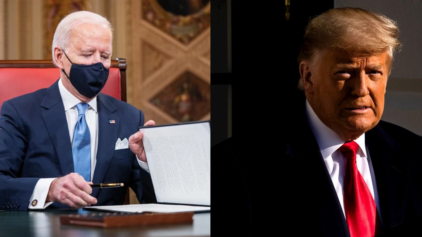 Joe Biden y el expresidente Donald Trump Joe Biden y el expresidente Donald Trump