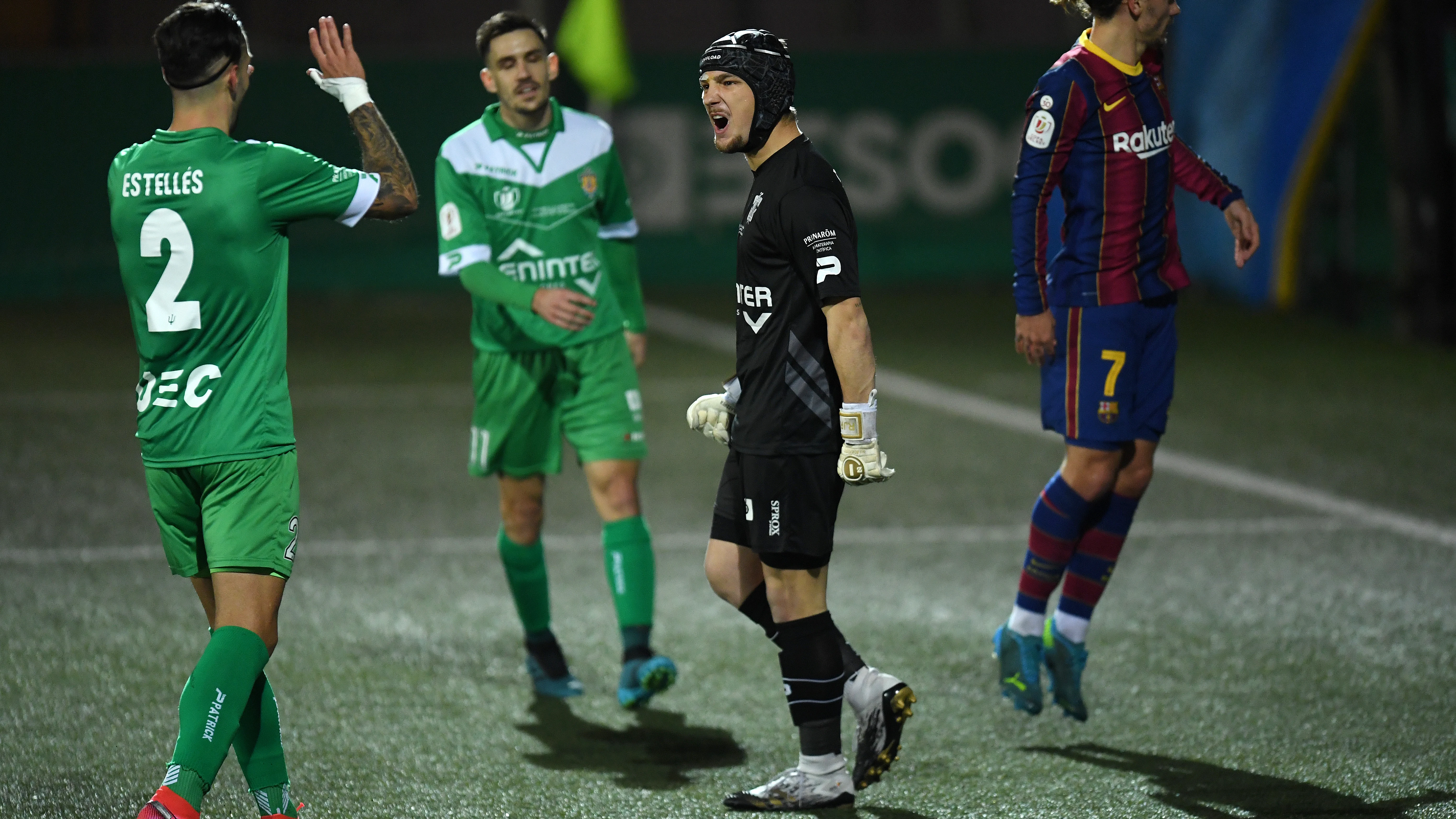 Ramón, protagonista del Cornellà - Barça