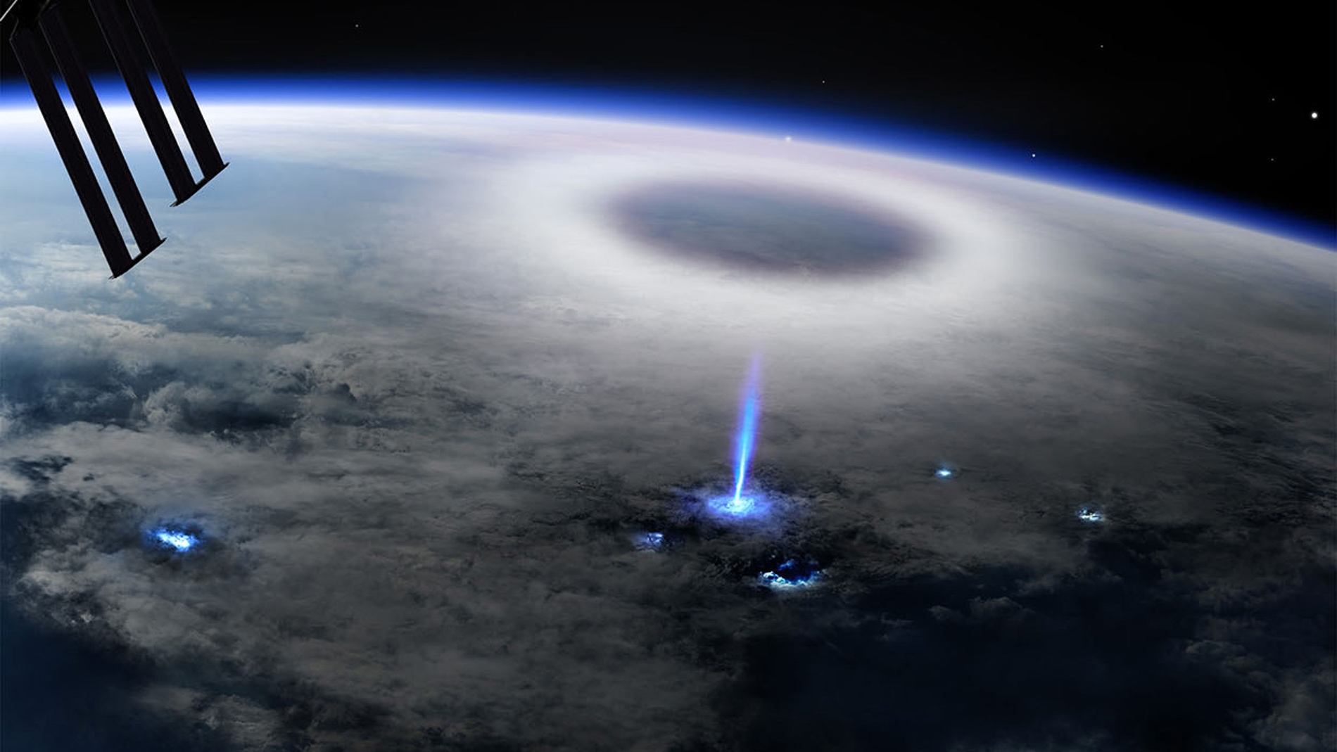 Asi nace un rayo azul y asciende por la estratosfera