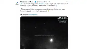Meteorito sobrevuela Madrid