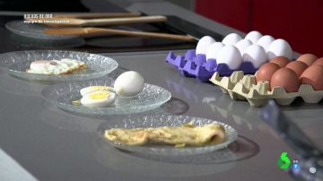 Imagen de huevos cocinados de forma distinta