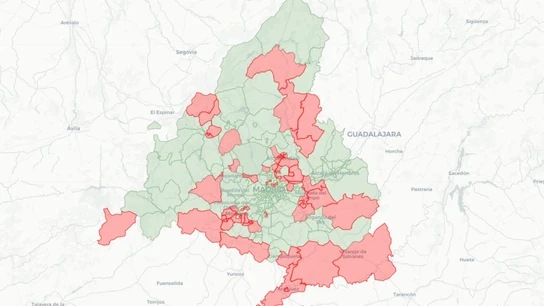 Consulta el mapa de las restricciones de movilidad en la Comunidad de Madrid (22-01-2021) Consulta el mapa de las restricciones de movilidad en la Comunidad de Madrid (22-01-2021)