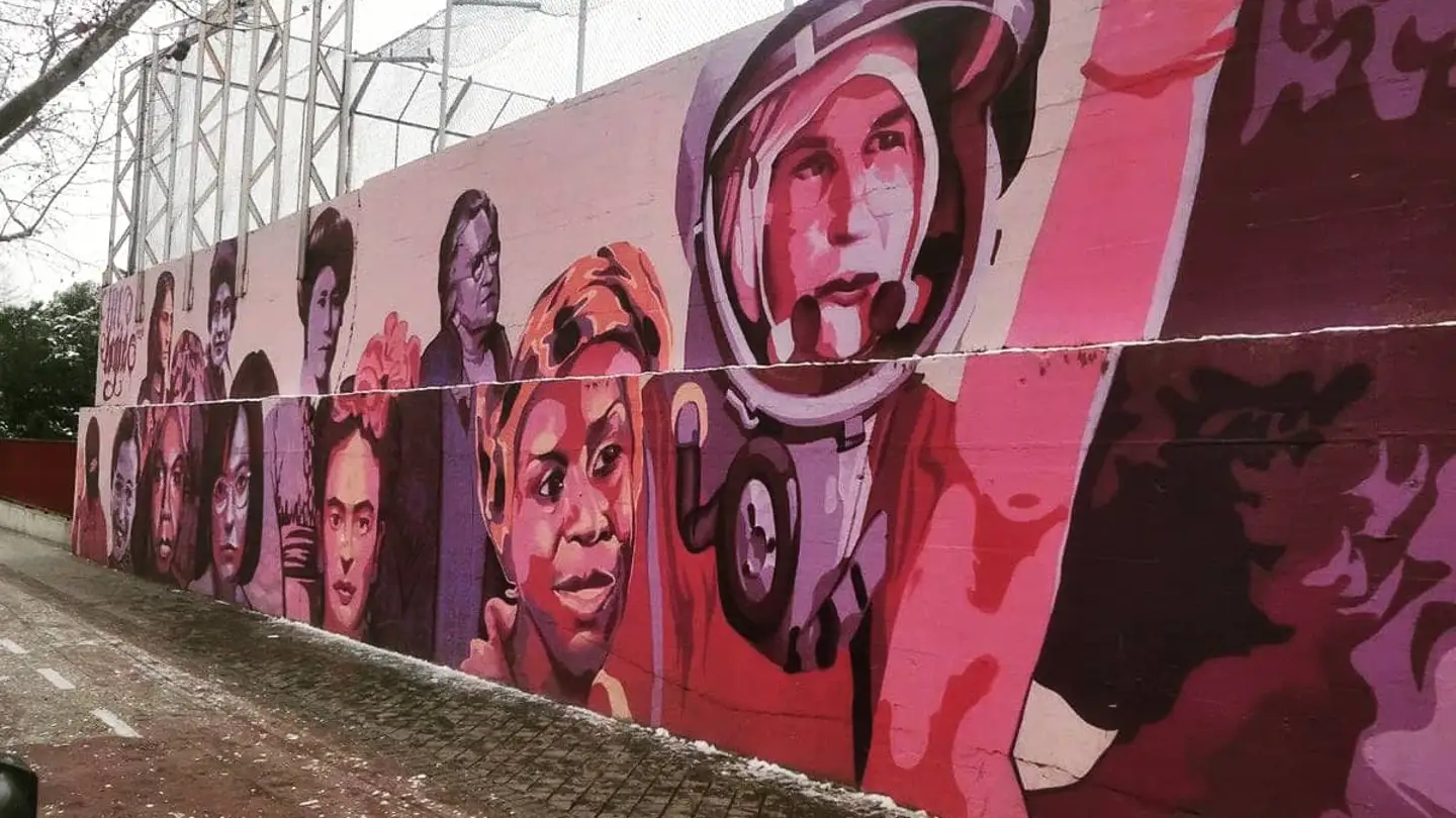 El mural feminista retirado a propuesta de Vox en Madrid El mural feminista retirado a propuesta de Vox en Madrid