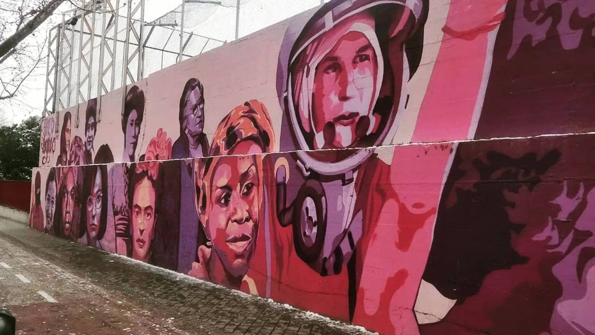 El mural feminista retirado a propuesta de Vox en Madrid