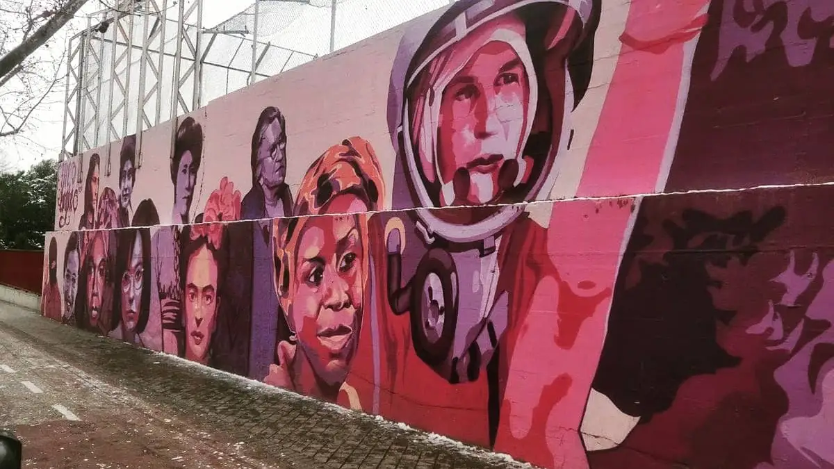 El mural feminista retirado a propuesta de Vox en Madrid