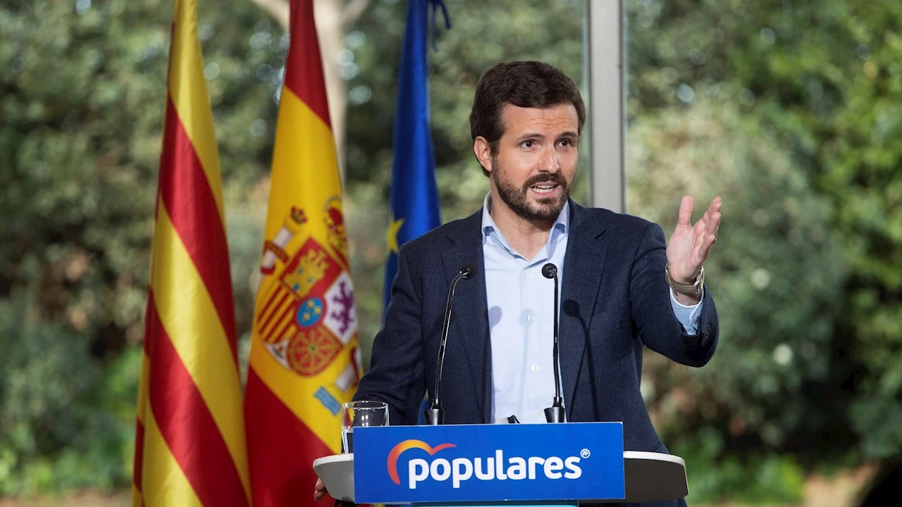 Casado en un acto del PP