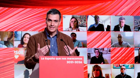 Sánchez en el Comité Federal del PSOE en una foto de archivo. Sánchez en el Comité Federal del PSOE