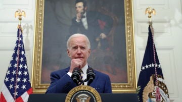 El presidente de Estados Unidos, Joe Biden, durante un discurso