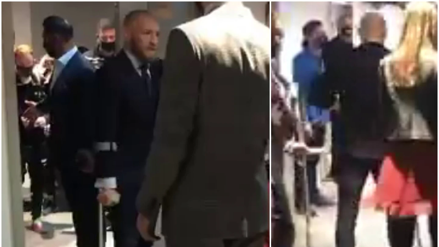 McGregor, cojeando y con muletas tras perder ante Poirier McGregor, cojeando y con muletas tras perder ante Poirier
