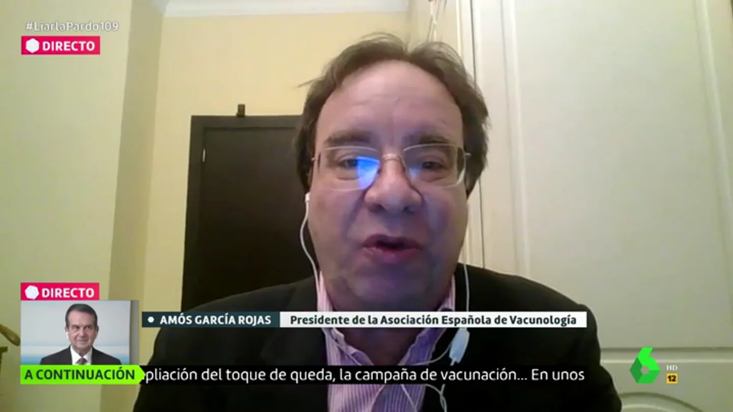 La advertencia del experto en vacunología Amós García: "O nos ponemos las pilas o tardaremos más de lo previsto" La advertencia del experto en vacunología Amós García: "O nos ponemos las pilas o tardaremos más de lo previsto"