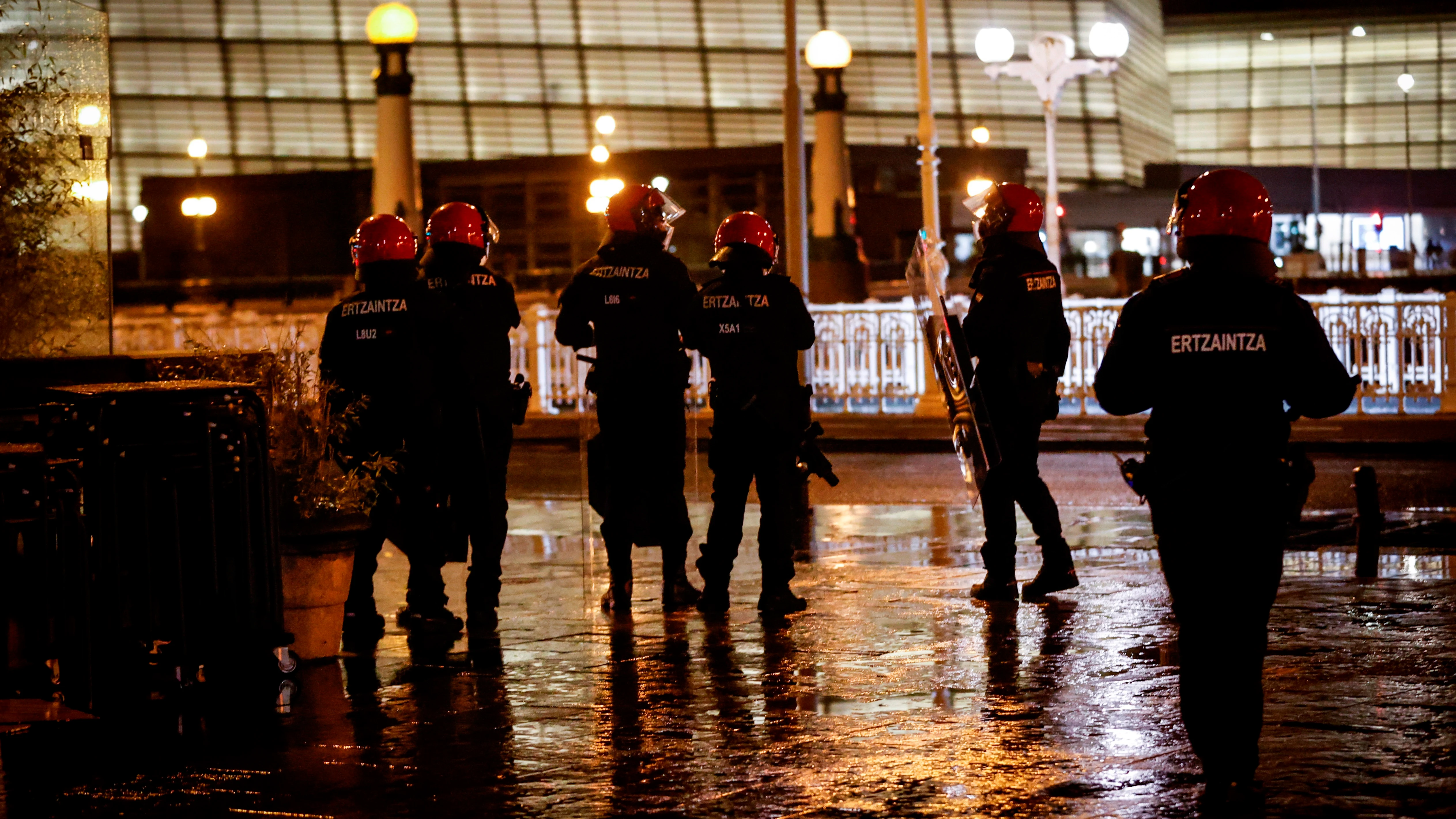 Imagen de archivo de agentes antidisturbios de la Ertzaintza