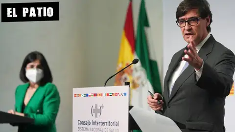 Salvador Illa junto a Carolina Darias Salvador Illa junto a Carolina Darias