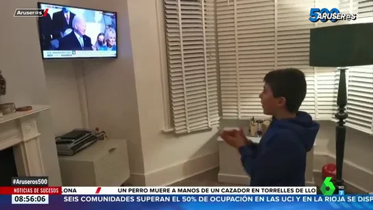 Entre aplausos y gritos de alegría: así reaccionaron los niños a la investidura de Joe Biden en EEUU Entre aplausos y gritos de alegría: así reaccionaron los niños a la investidura de Joe Biden en EEUU