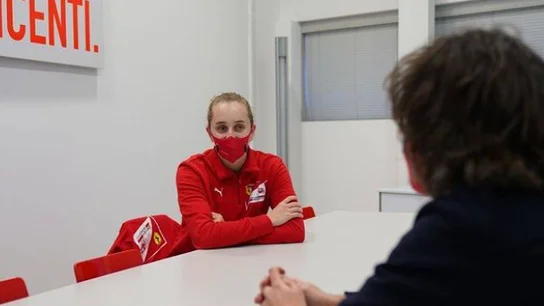 Maya Weug, primera mujer en entrar en la Ferrari Driver Academy Maya Weug, primera mujer en entrar en la Ferrari Driver Academy