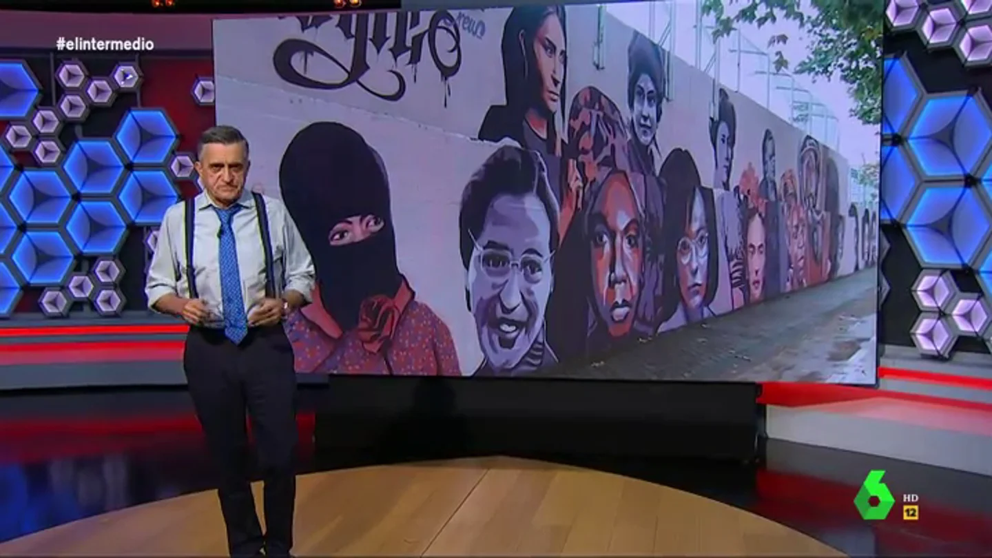 La respuesta de Wyoming a Almeida tras comparar un mural feminista con pintadas de ETA: "El PP vuelve a plegarse a Vox" La respuesta de Wyoming a Almeida tras comparar un mural feminista con pintadas de ETA: "El PP vuelve a plegarse a Vox"