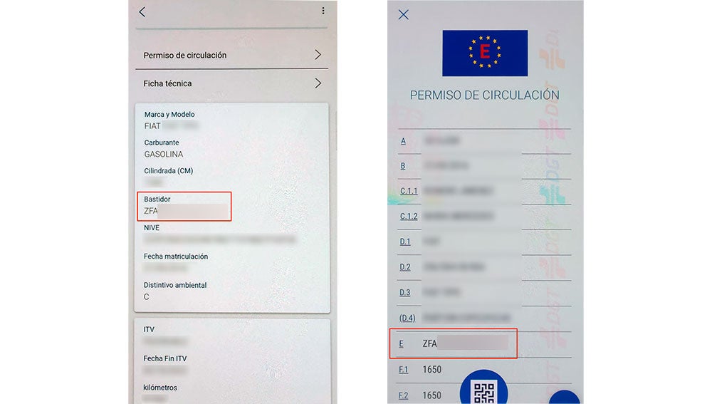 Consultando el bastidor
