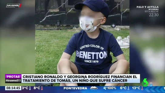 Cristiano Ronaldo y Georgina financian el tratamiento de Tomás, un niño de siete años con un neuroblastoma Cristiano Ronaldo y Georgina financian el tratamiento de Tomás, un niño de siete años con un neuroblastoma
