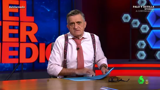 La divertida despedida de Wyoming de El Intermedio al dar paso a su personal entrevista con Mamen Mendizábal en Palo y Astilla La divertida despedida de Wyoming de El Intermedio al dar paso a su personal entrevista con Mamen Mendizábal en Palo y Astilla