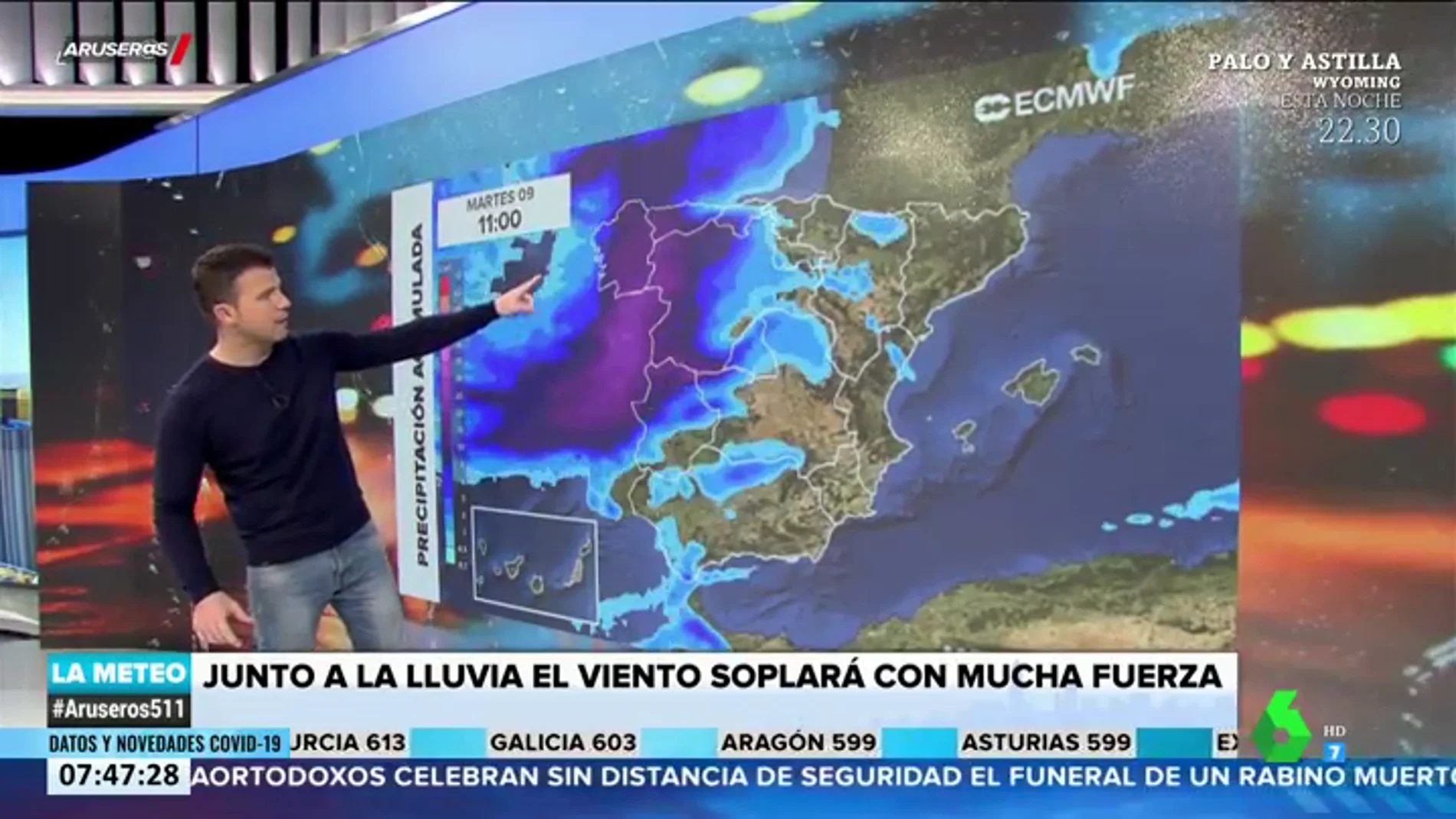 Importantes lluvias, fenómenos costeros y fuertes rachas de viento: la previsión del tiempo en España para hoy