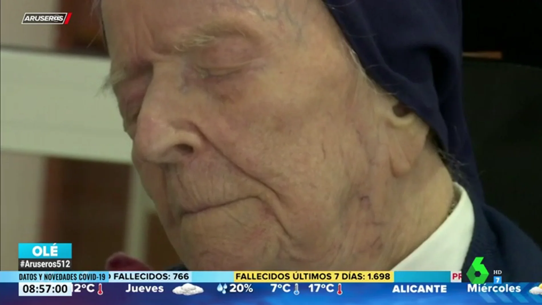 Una monja de 116 años, la mujer más longeva de Europa, supera el coronavirus