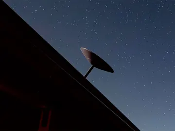 Una antena de Starlink Una antena de Starlink