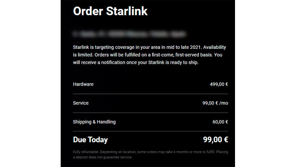Precios de Starlink